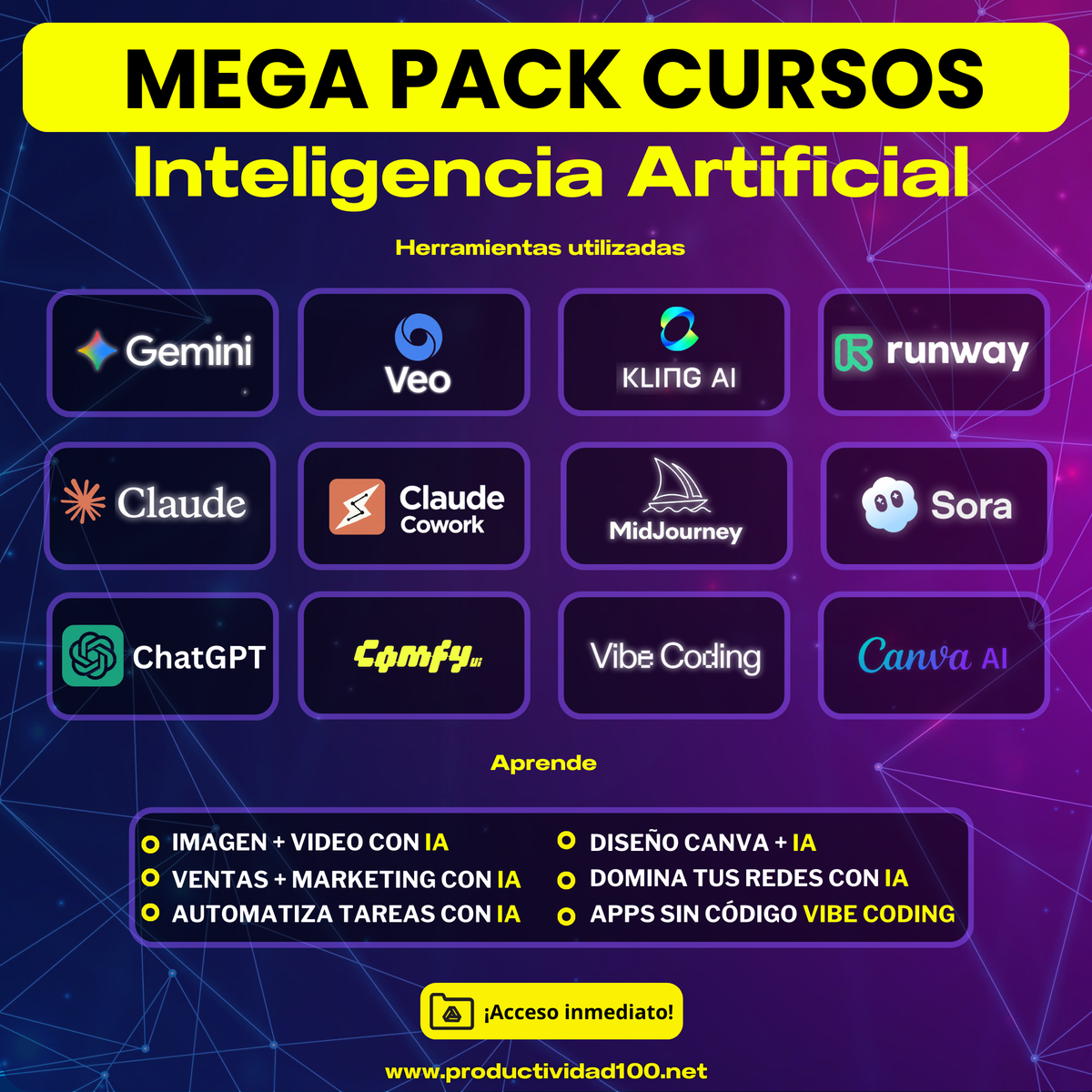 MEGA PACK de Cursos de Inteligencia Artificial